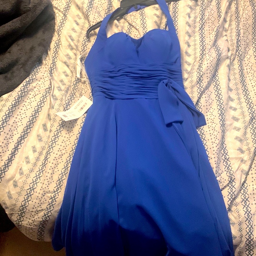 Royal blue semi formal dress
